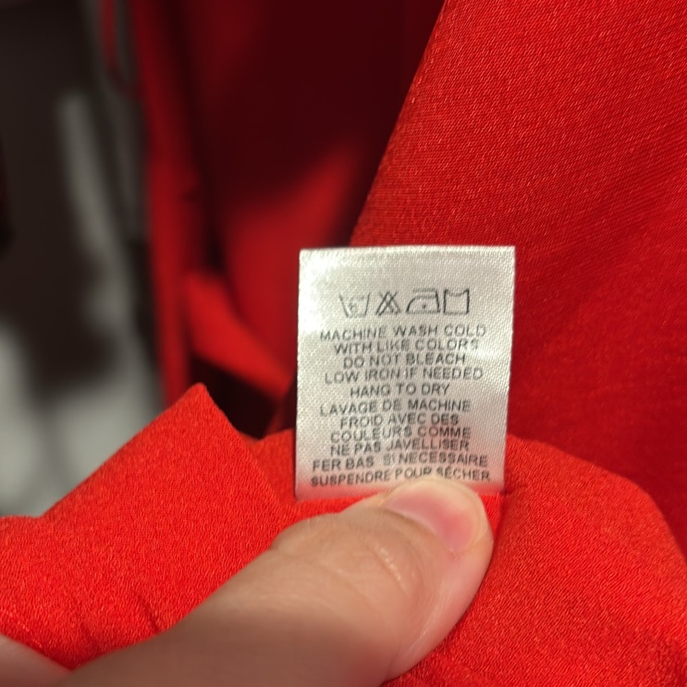 Adelyn Rae, Red Asymmetrical Dress, Size Large - Picture 7 of 8